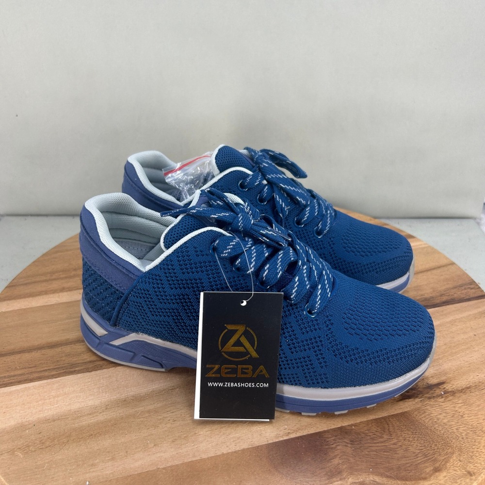 Zeba Hands-Free Blue Mesh Walking Shoes Womens Size 9 Wide Sneaker